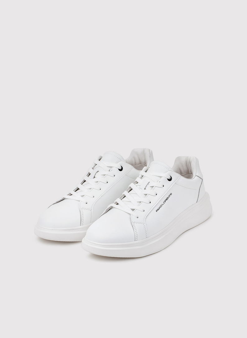 Sneakersy męskie w białym kolorze