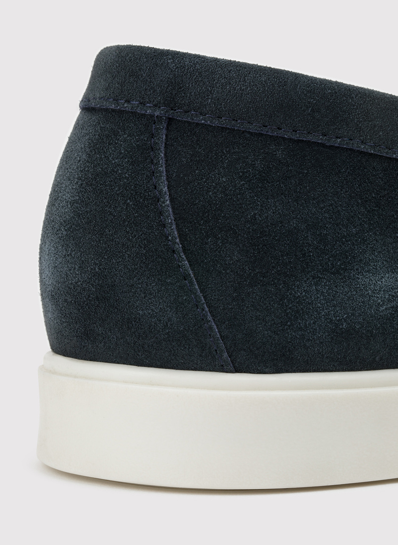 Granatowe mokasyny męskie