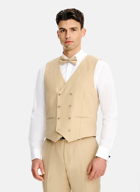 Ślubny wełniany garnitur męski