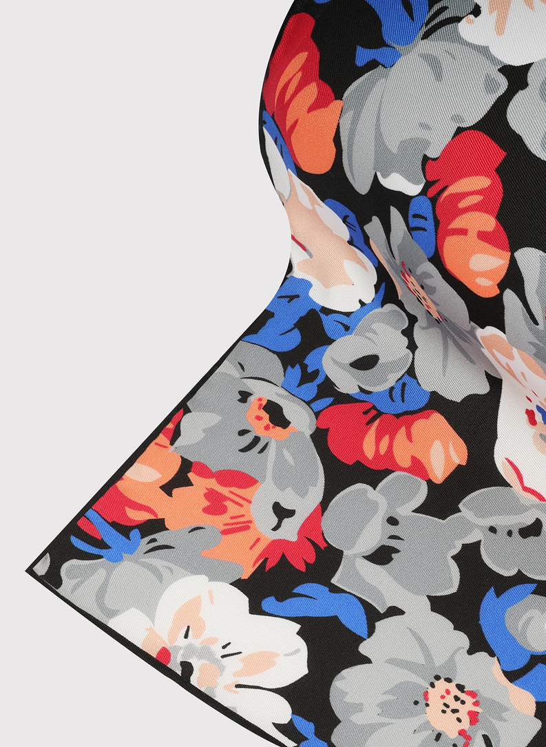 Poszetka męska w kwiaty