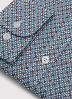 Koszula męska we wzór geometryczny