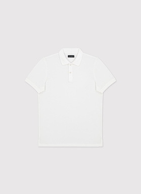 Białe bawełniane polo męskie