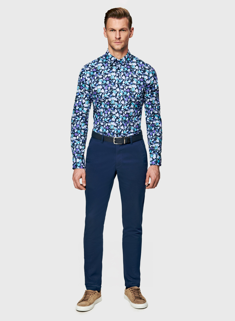 Koszula męska w kwiaty