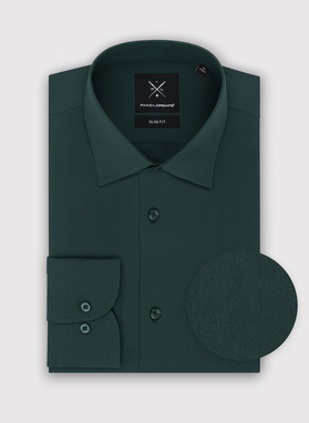 Zielona koszula męska długi rękaw