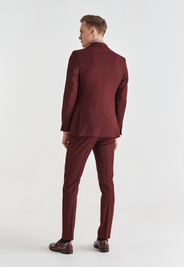 Bordowa marynarka garniturowa P21WP-3G-036-D
