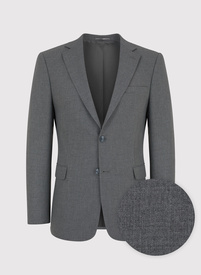 Szara gładka marynarka garniturowa