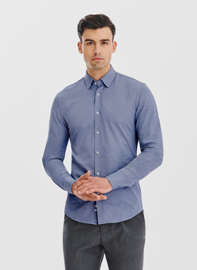 Niebieska koszula melanż