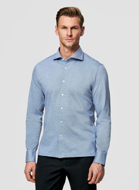 Jasnoniebieska dzianinowa koszula męska