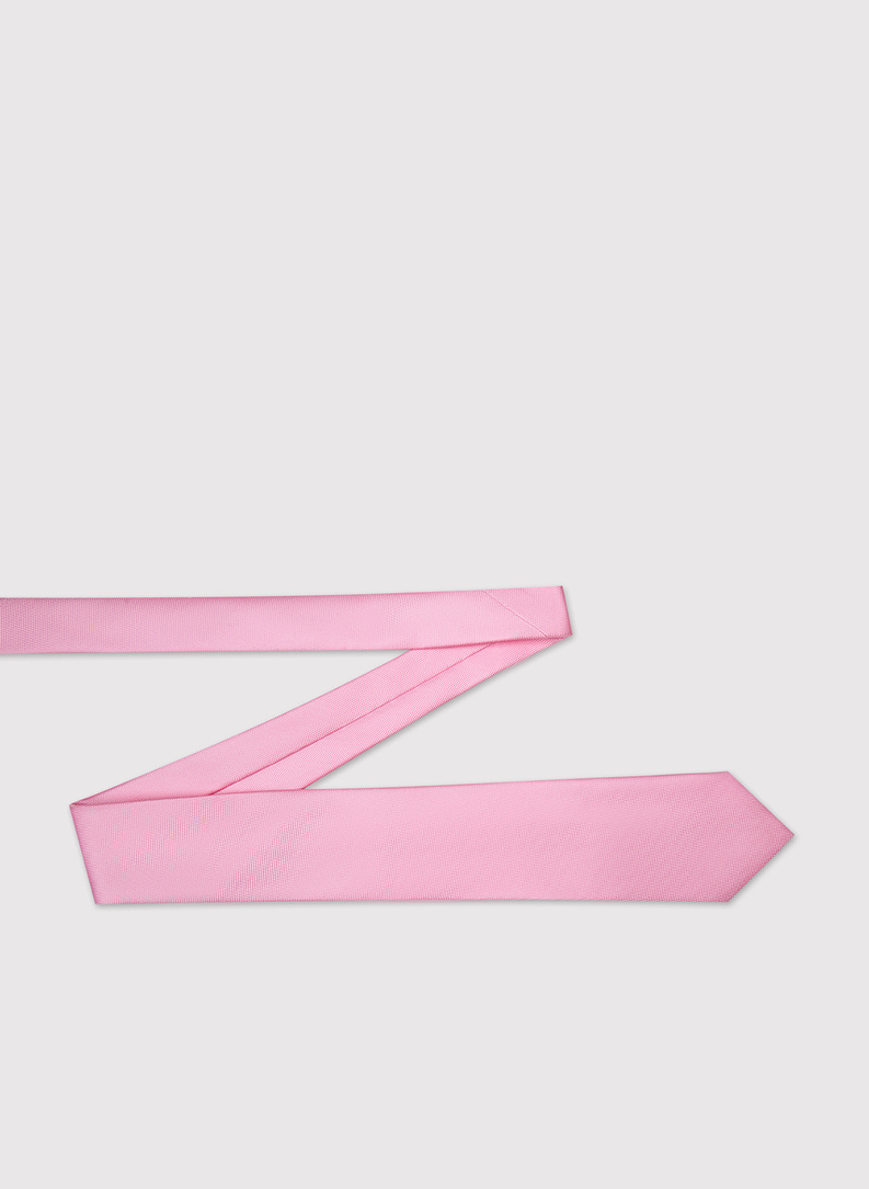 Różowy krawat męski