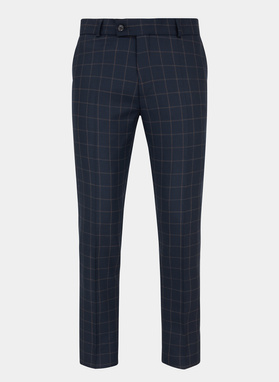 Granatowe spodnie garniturowe P21WP-6G-037-G