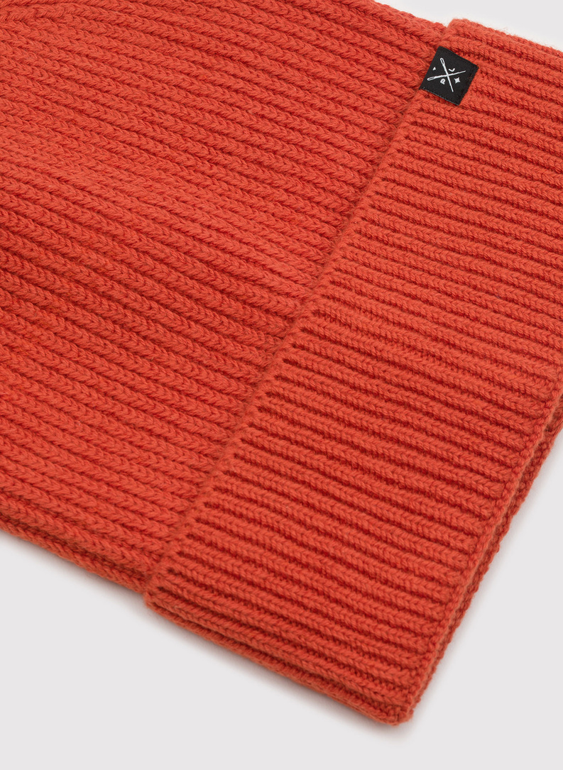 Bawełniana czapka w kolorze pomarańczowym 