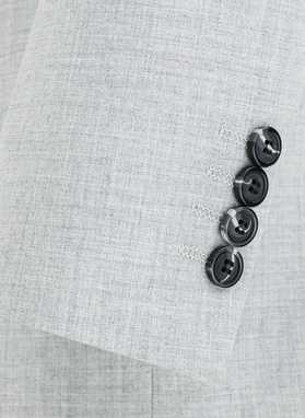 Marynarka garniturowa w kolorze jasnoszarym