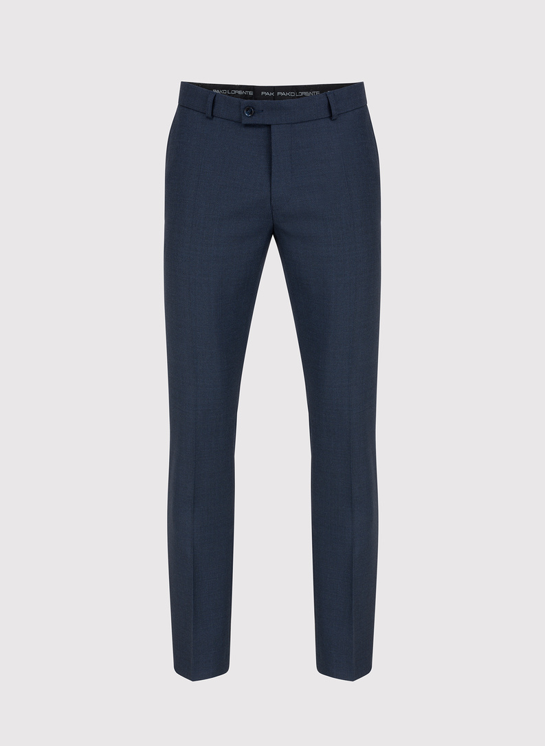 Spodnie garniturowe w kolorze granatowym