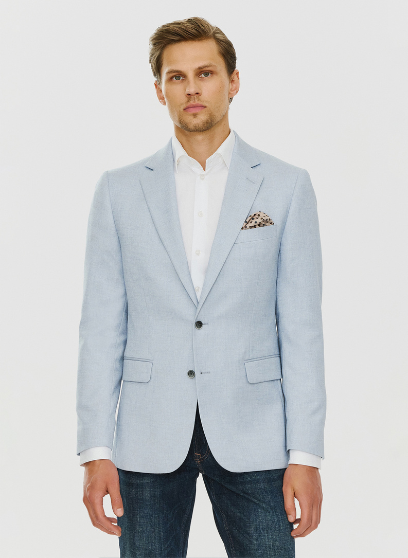 Niebieska marynarka męska