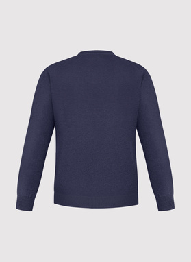 Granatowy sweter męski v-neck