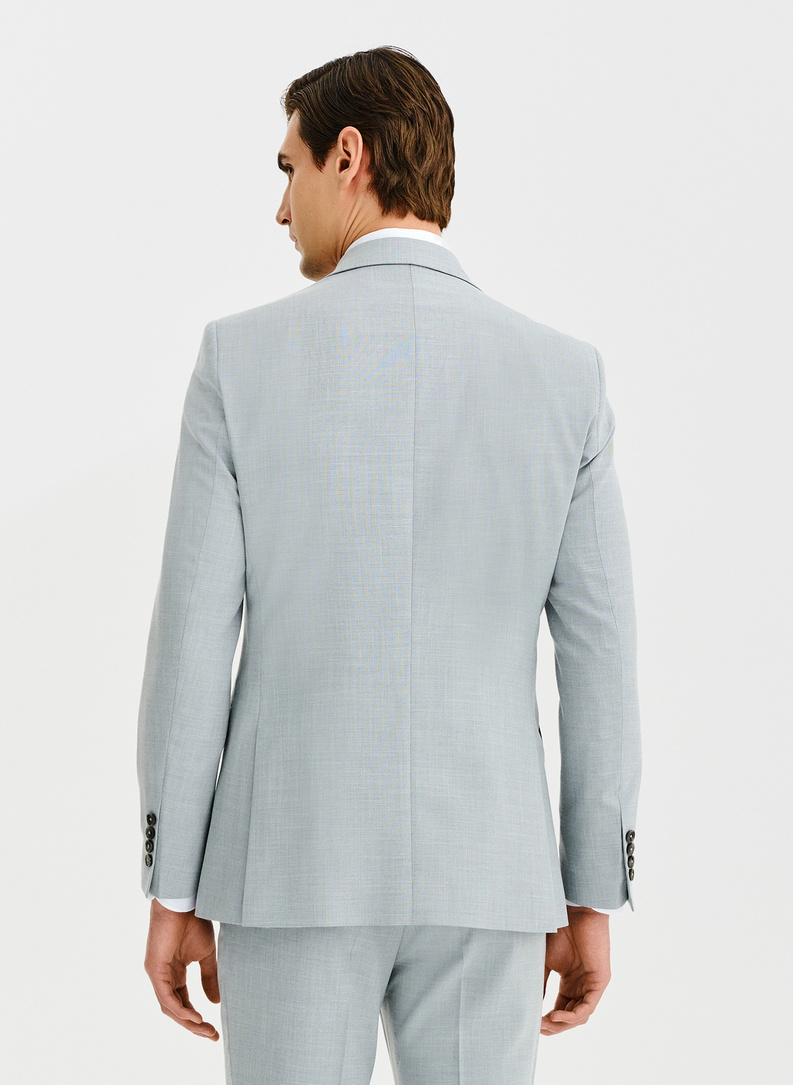 Szara marynarka garniturowa