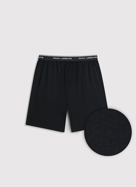 Czarne szorty piżamowe