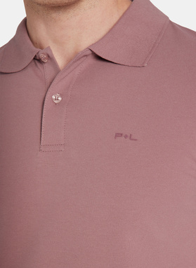 T-shirt polo w różowym kolorze