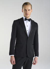 Czarna marynarka smokingowa w mikrowzór