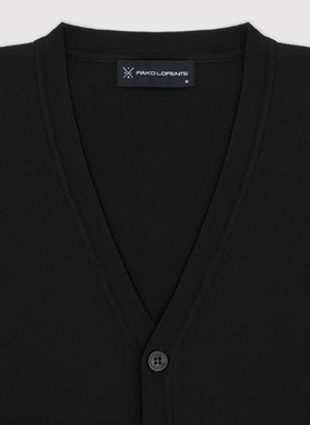 Męski kardigan w kolorze czarnym