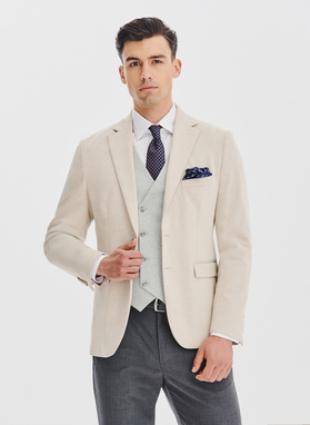 Dzianinowa marynarka w kratkę