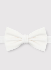 Beżowa gładka muszka męska