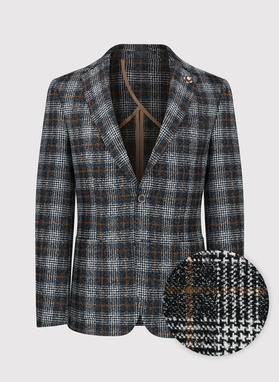 Marynarka casualowa w kratę