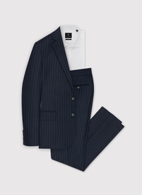 Dwuczęściowy garnitur męski w prążki