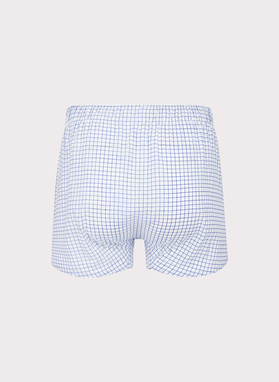 Zestaw bawełnianych bokserek męskich w drobną kratkę