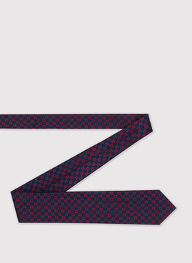 Jedwabny granatowy krawat