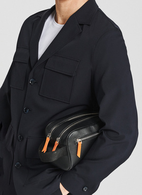 Dwukomorowa kosmetyczka męska