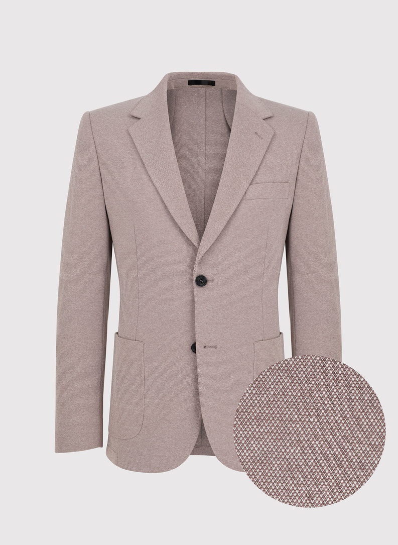 Beżowa męska marynarka casualowa