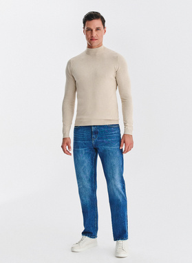 Beżowy półgolf męski