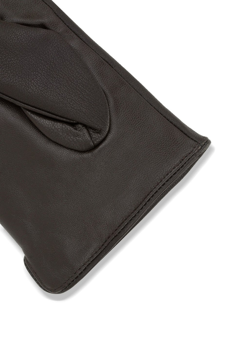 Skórzane brązowe rękawiczki męskie PPLM9-RX-001-A