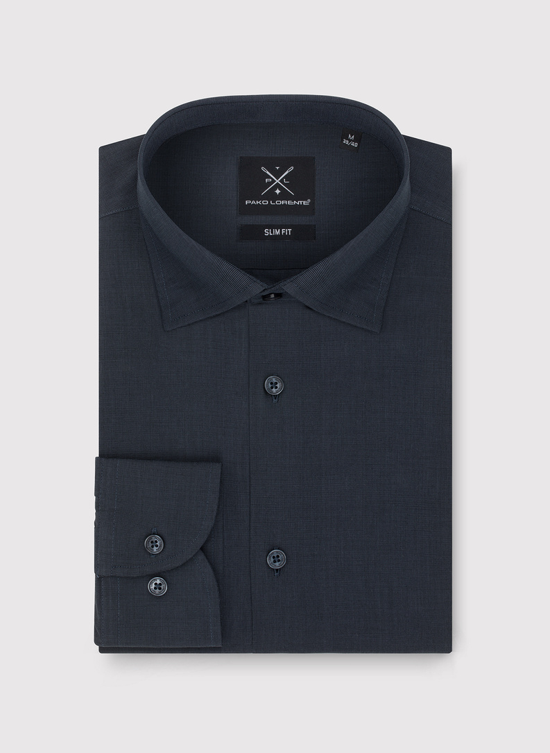 Bawełniana koszula męska w kolorze ciemnoszarym