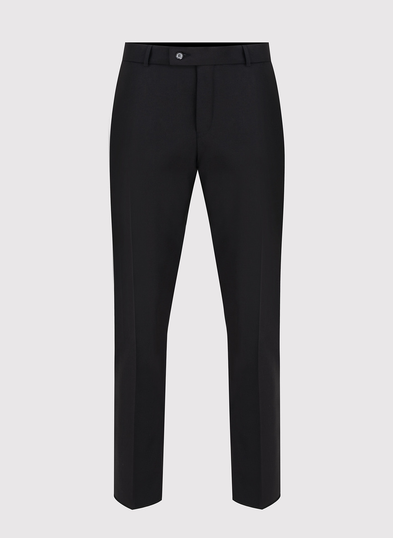 Czarne spodnie smokingowe