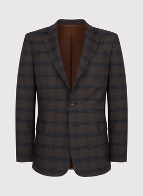 Brązowa marynarka garniturowa P22WP-3G-030-A-S