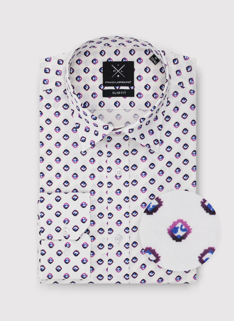 Koszula męska w mikrowzór