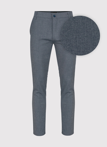 Granatowe casualowe spodnie męskie 