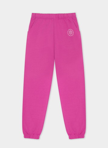 Różowe spodnie dresowe oversize C22SF-WD-002-R-0