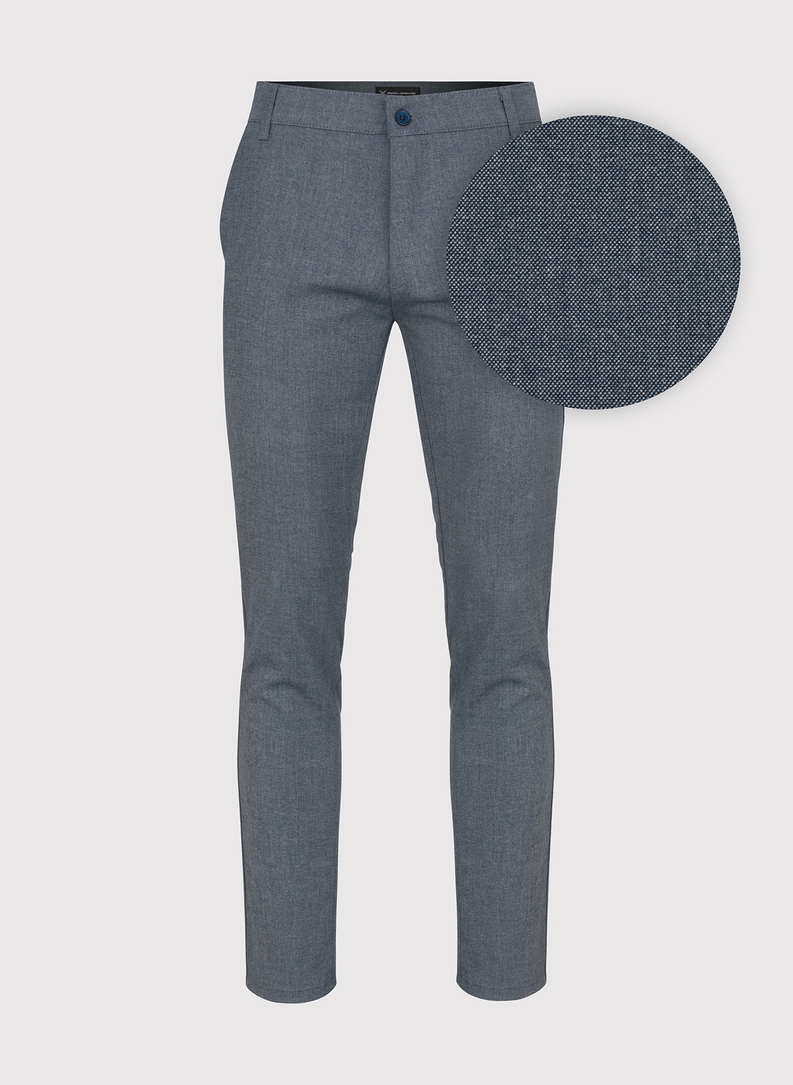 Granatowe casualowe spodnie męskie 
