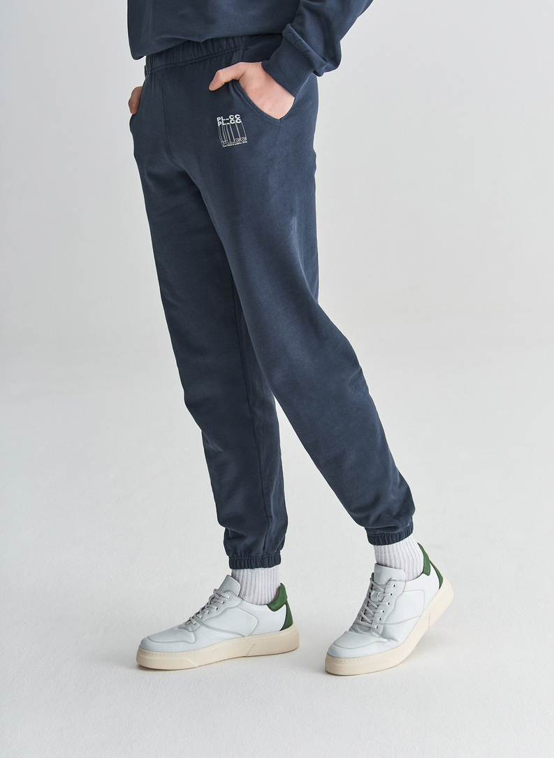 Granatowe spodnie dresowe oversize C22SF-WD-001-G-0