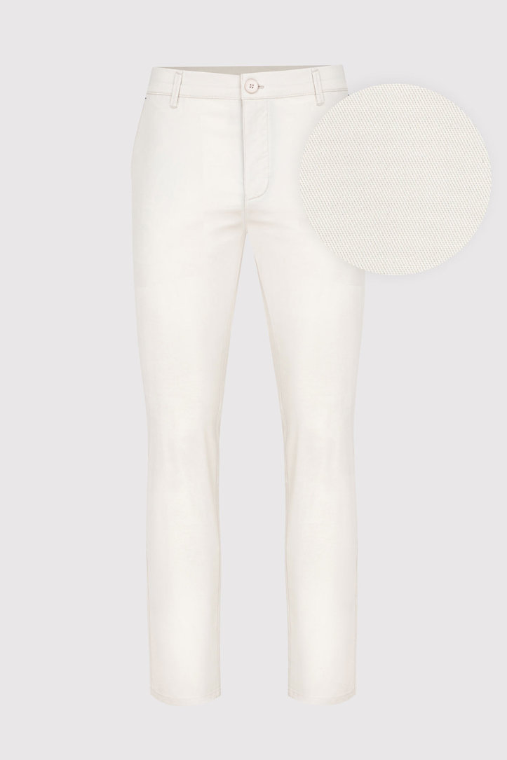 Męskie basicowe spodnie w kolorze ecru