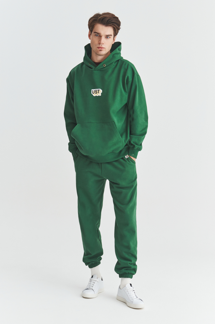 Spodnie dresowe zielone C21WF-WD-008-Z